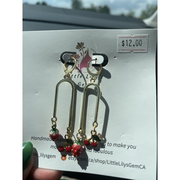 For ResellHandmPolymer Clay earrings lot  -5 Unique 12 Pair Stainless Steel - Picture 7 of 12